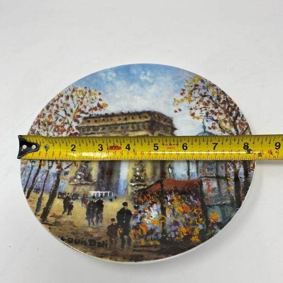 Henri d'Arceau & Fils collectible plate - "L'Arc de Triomphe" 1984 - Picture 2 of 4